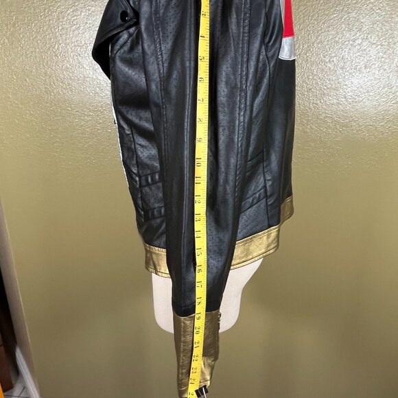 Marvel's Black Widow Jacket Women's Large Her Universe Faux Leather Cosplay 962A - Picture 9 of 9